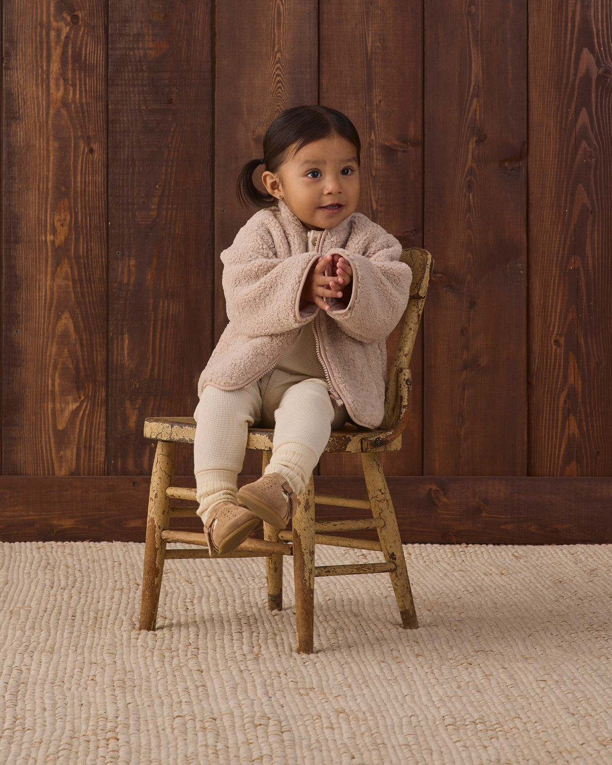 Shearling Zip Jacket | Rose Water