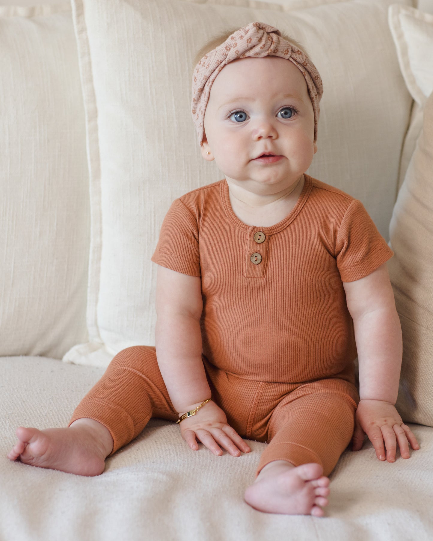 Ribbed Henley Bodysuit | Poppy