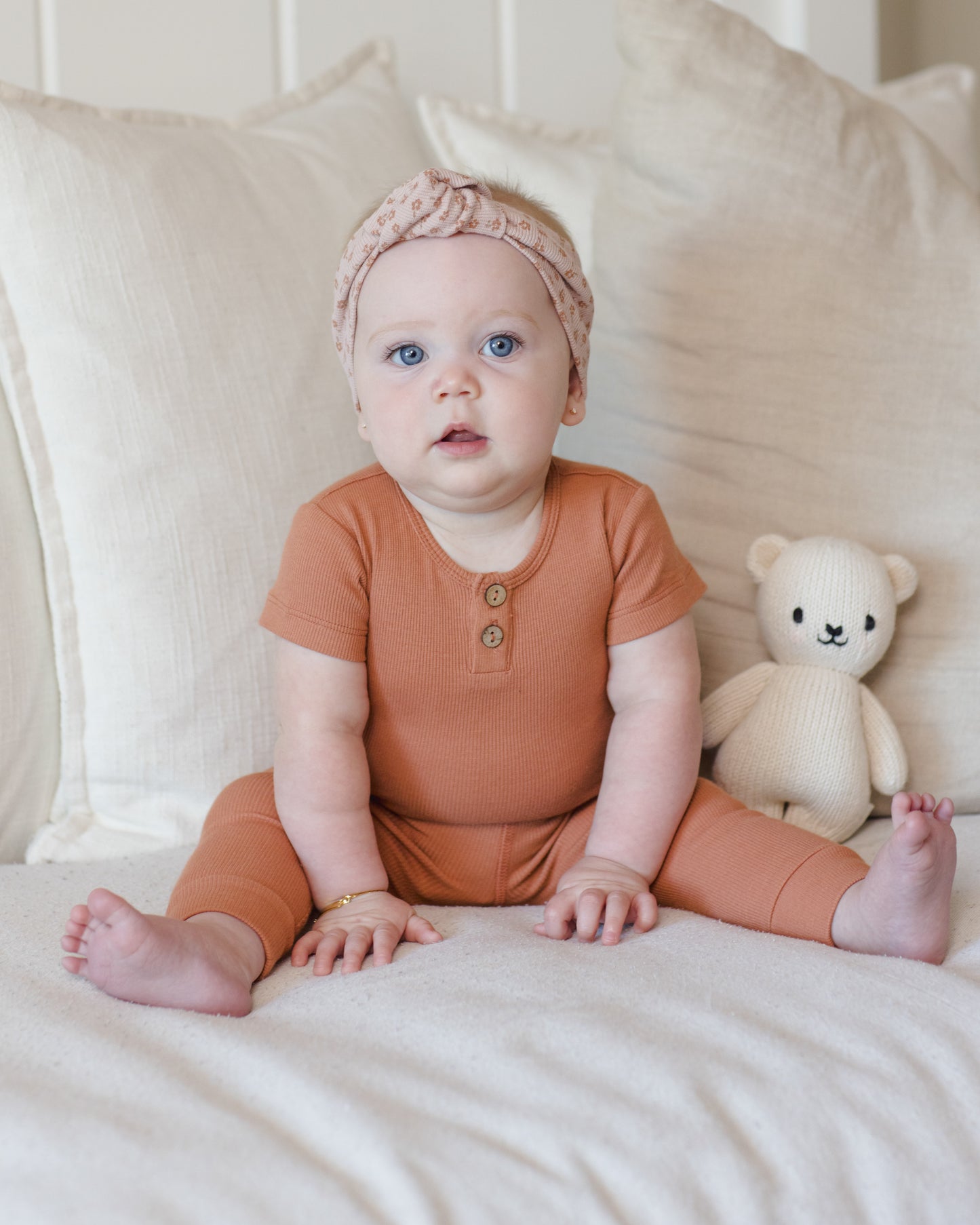 Ribbed Henley Bodysuit | Poppy
