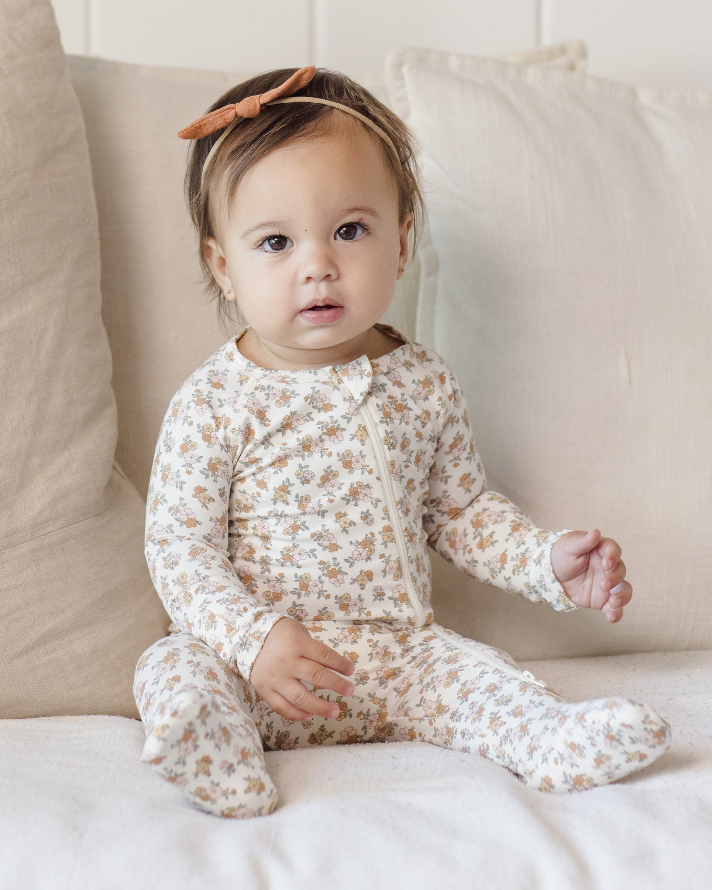 Bamboo Zip Footie | Wildflower