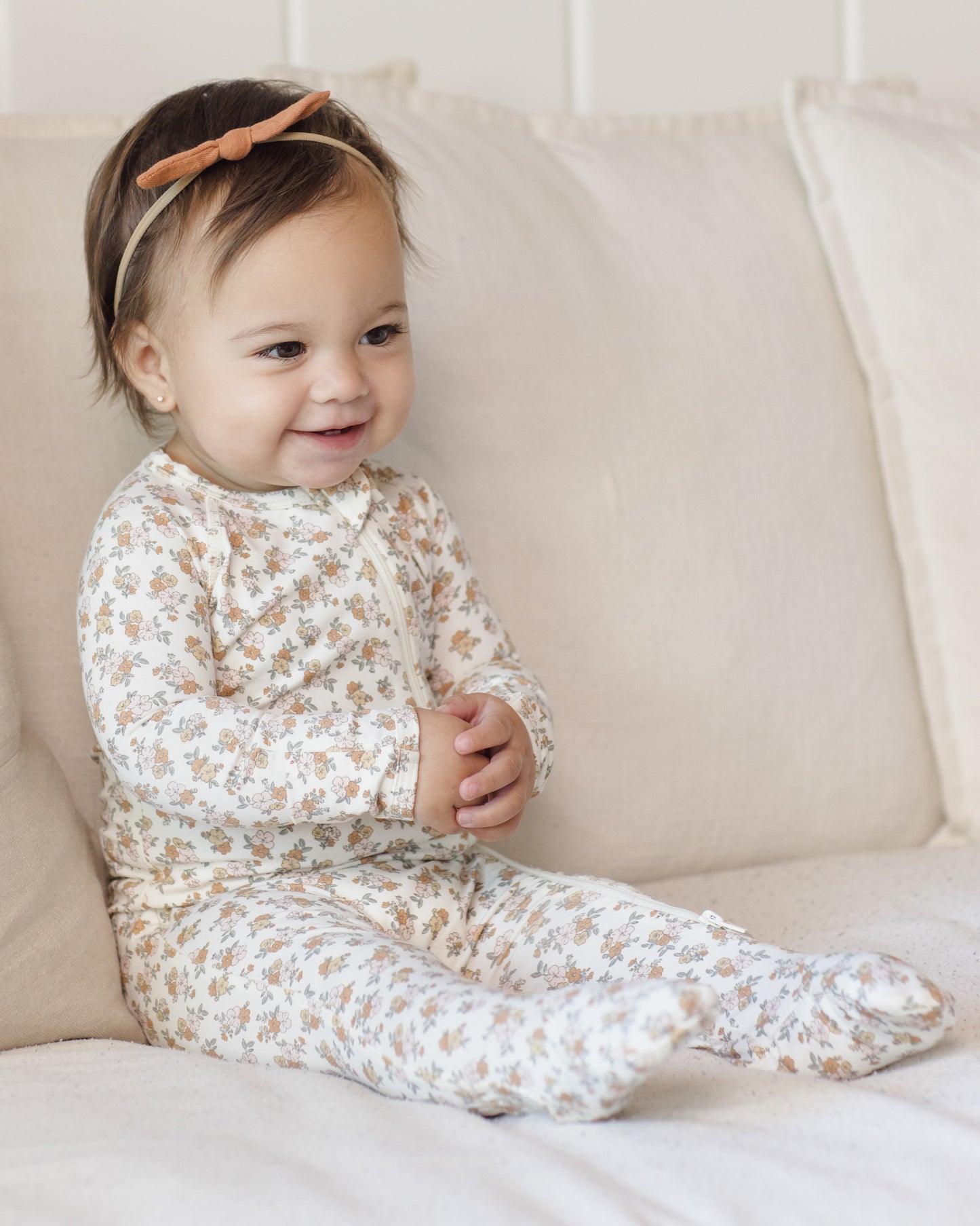 Bamboo Zip Footie | Wildflower