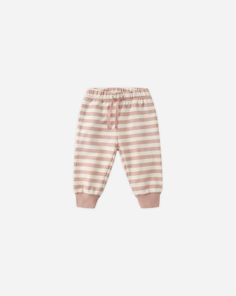 Relaxed Sweatpants | Pink Stripe