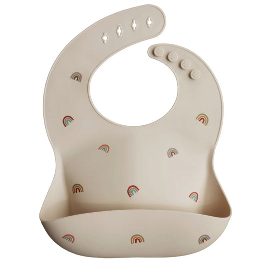 Silicone Baby Bib I Rainbows