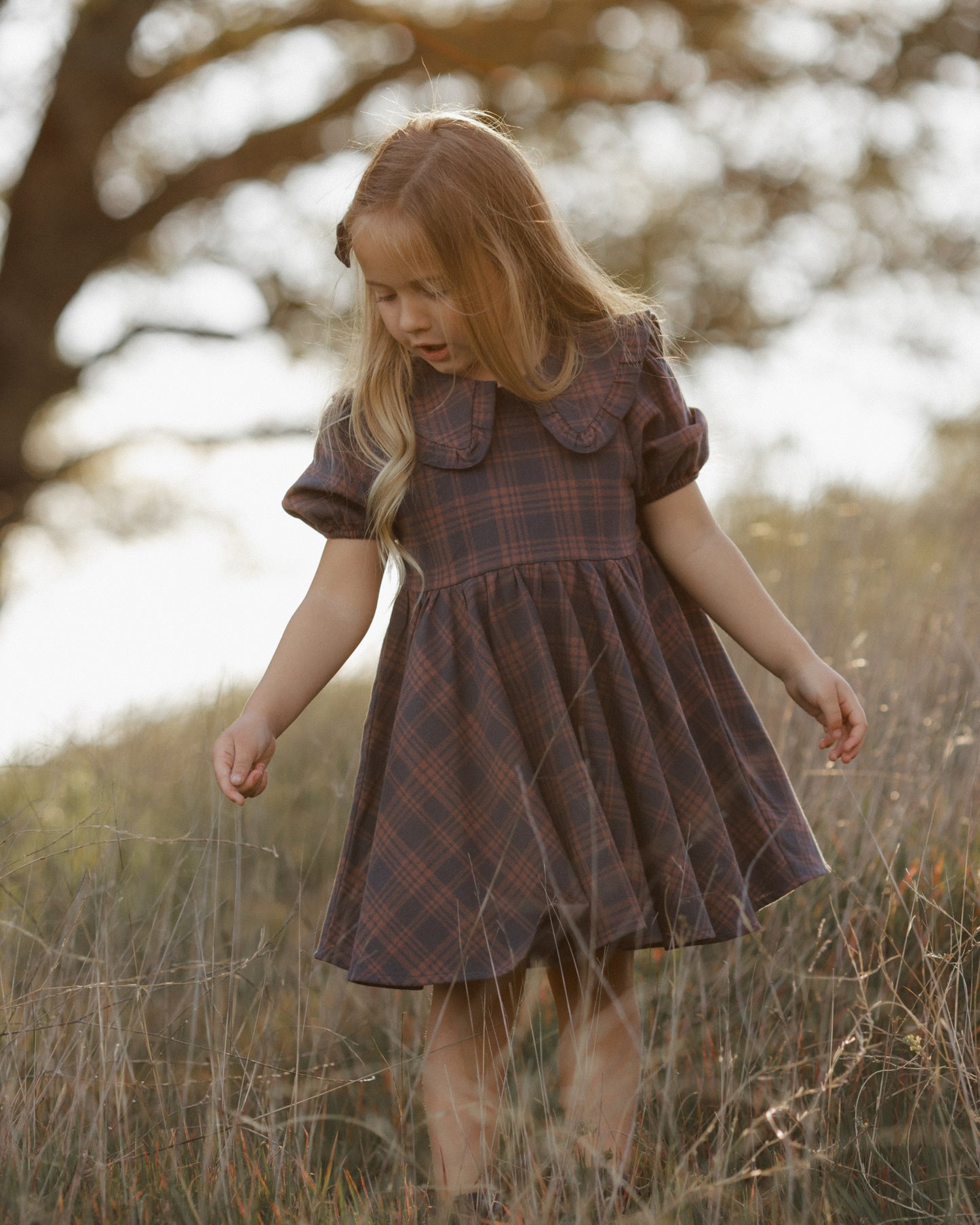 Camille Dress | Midnight Plaid