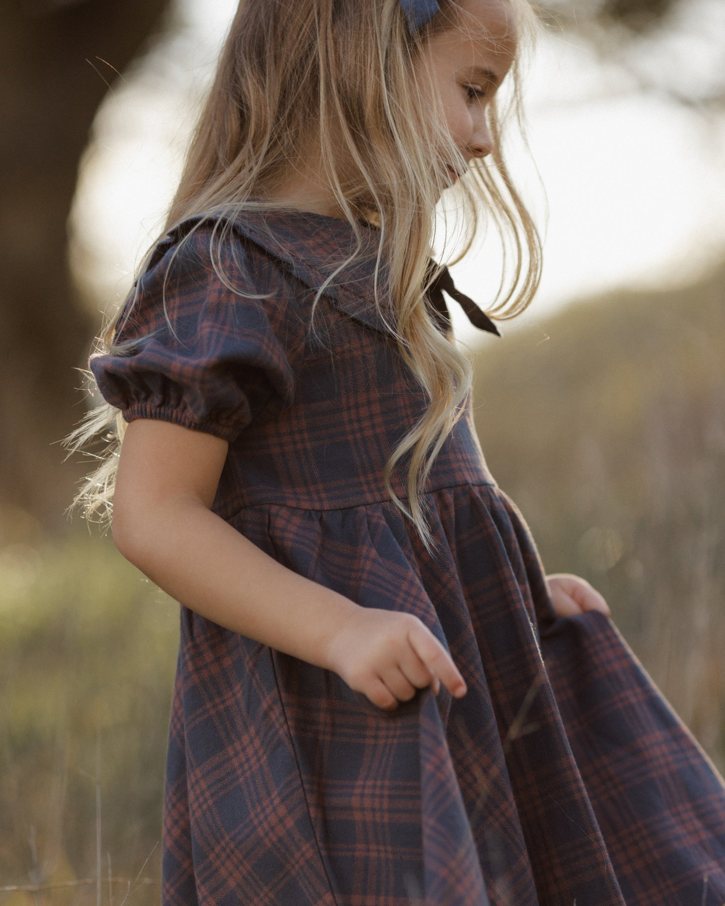Camille Dress | Midnight Plaid