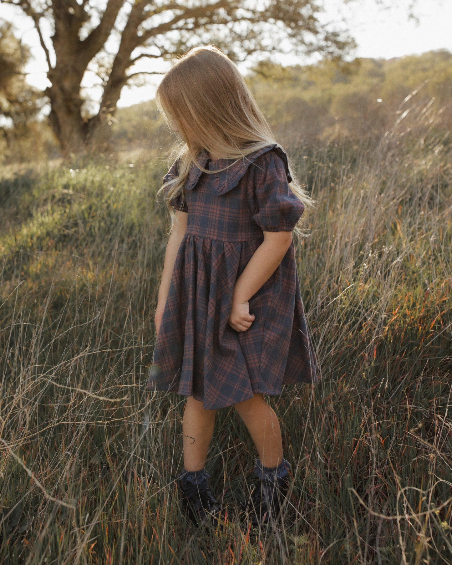 Camille Dress | Midnight Plaid
