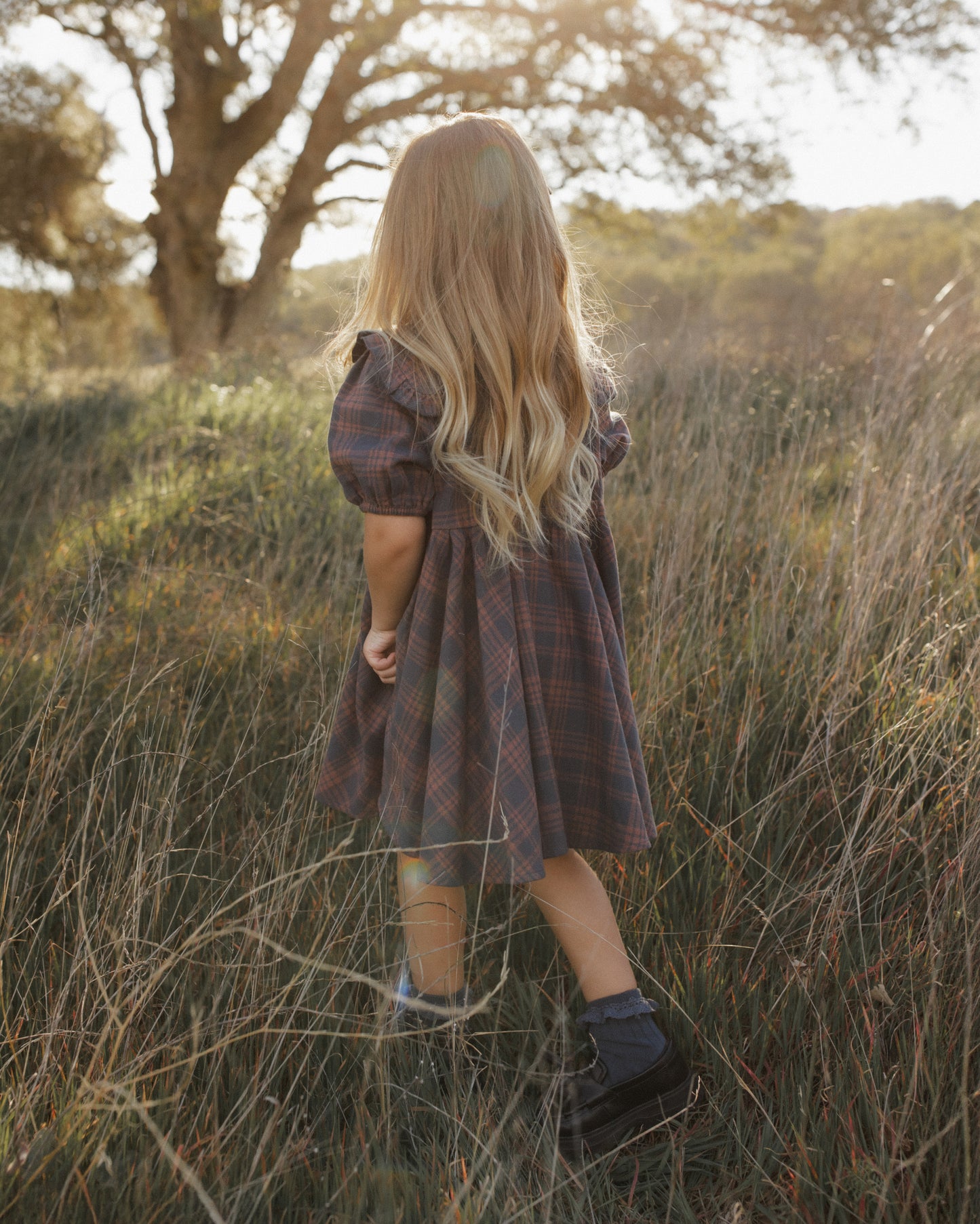 Camille Dress | Midnight Plaid