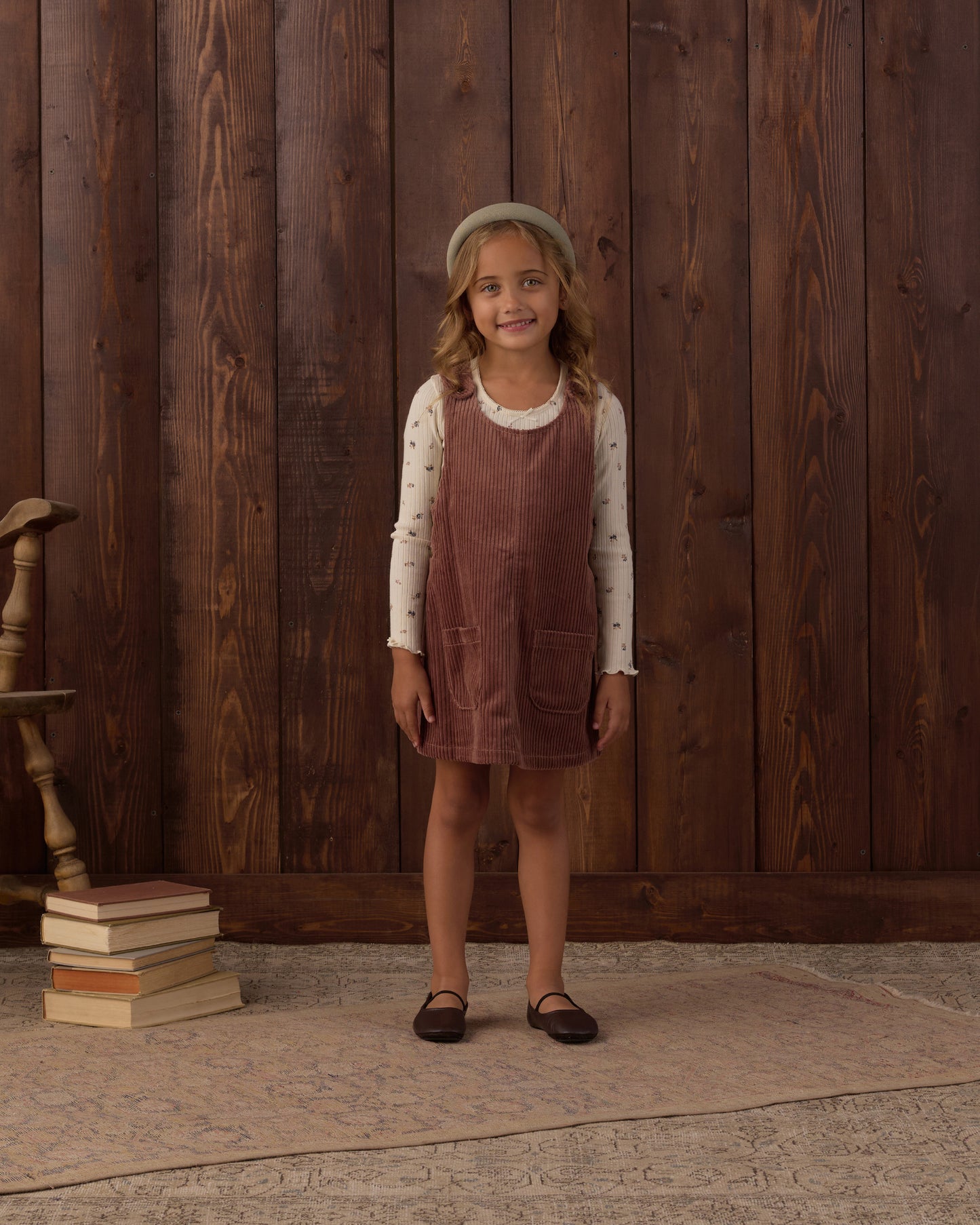 Ribbed Long Sleeve | Natural Ditsy