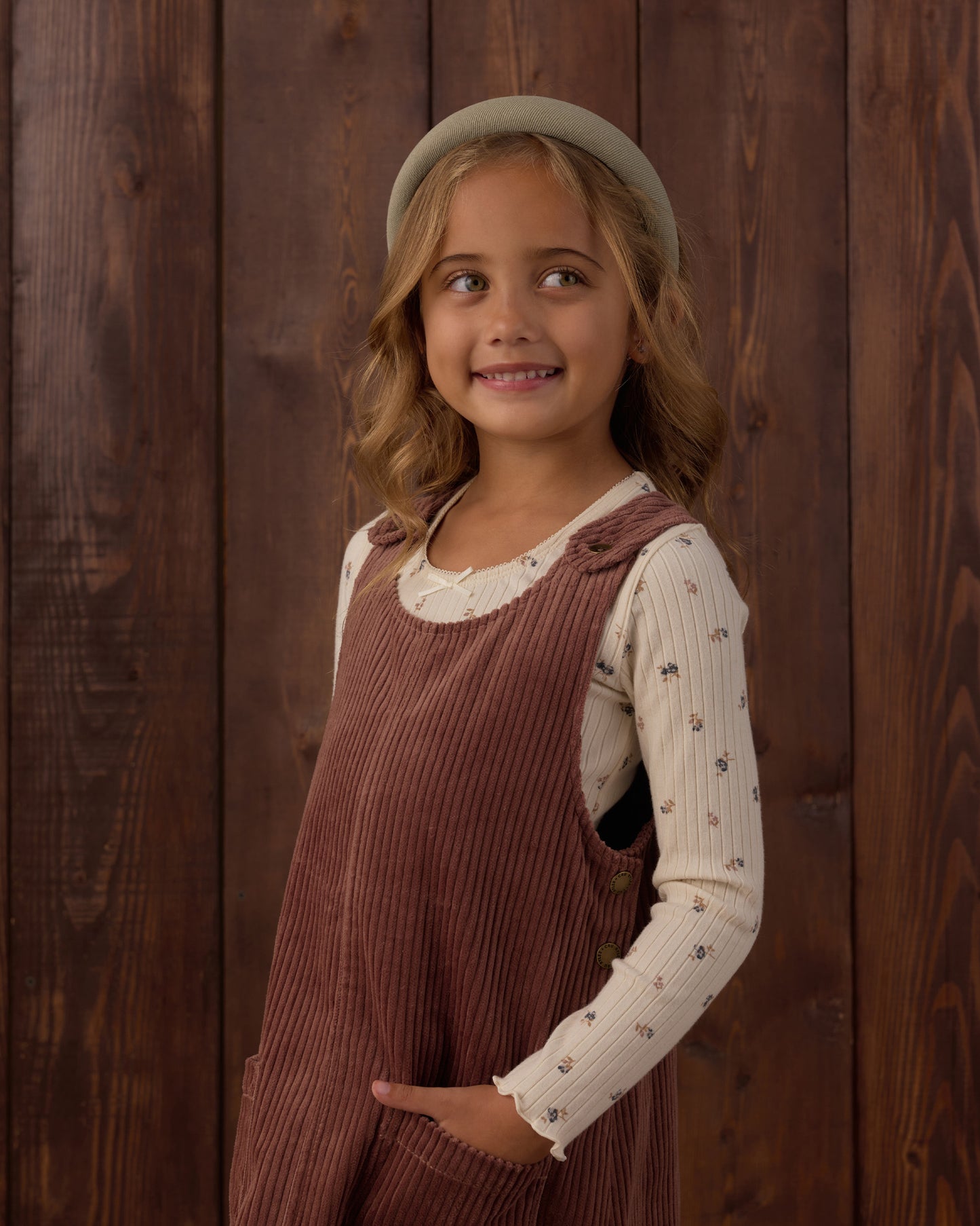 Ribbed Long Sleeve | Natural Ditsy