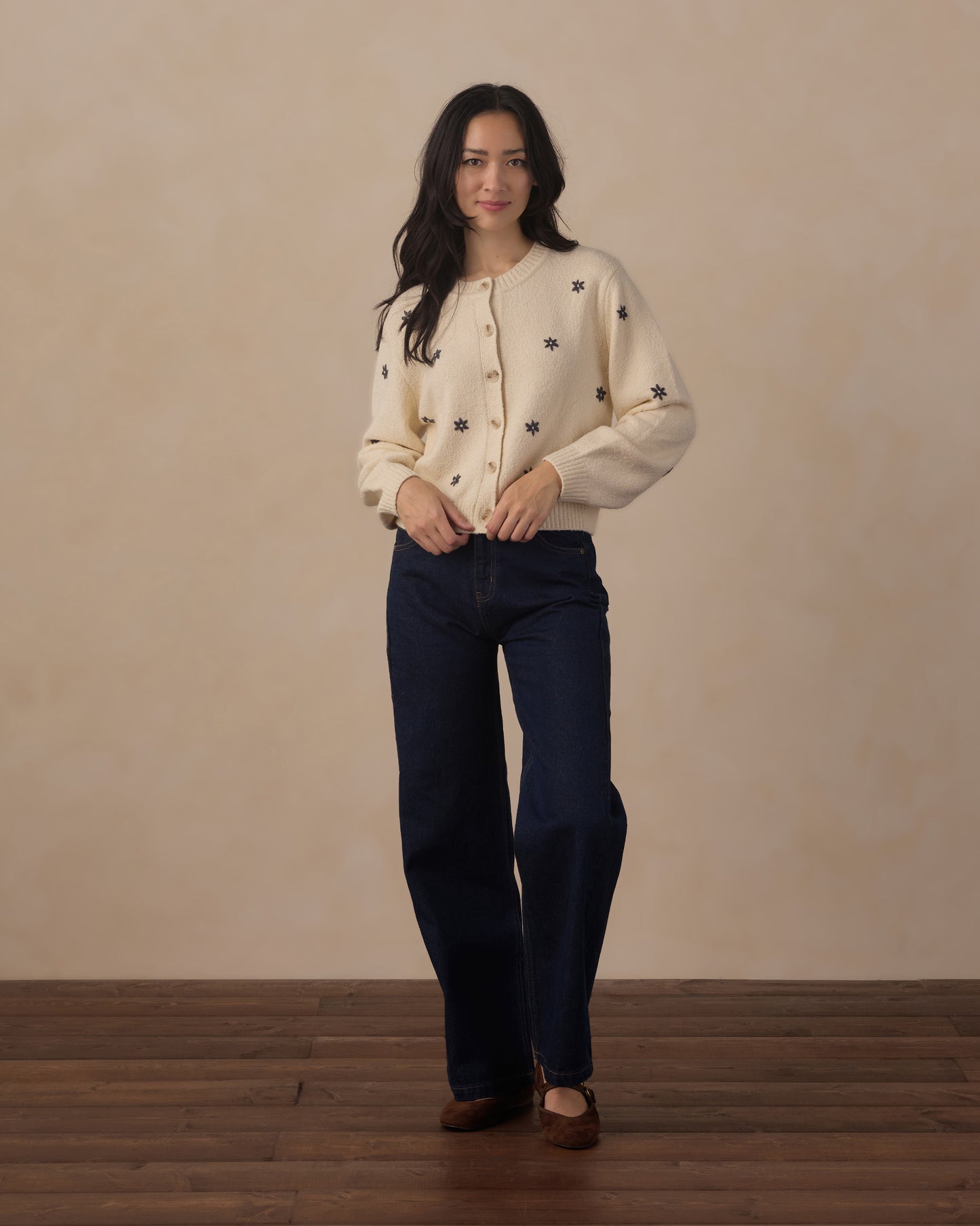 Women's Cheyenne Cardigan | Midnight Daisies