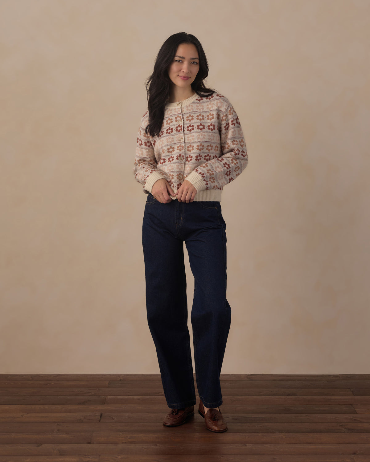 Women's Cheyenne Cardigan | Flower Faire Isle