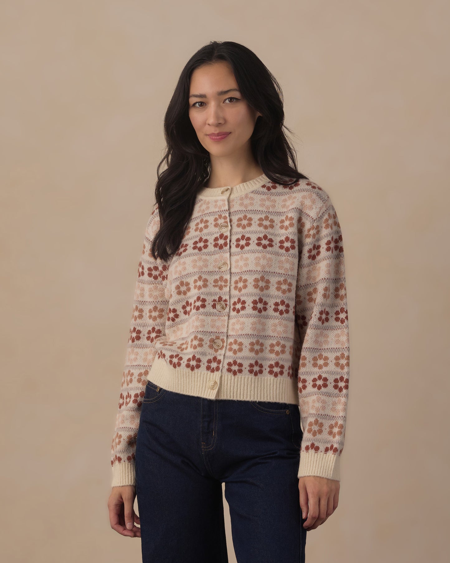 Women's Cheyenne Cardigan | Flower Faire Isle