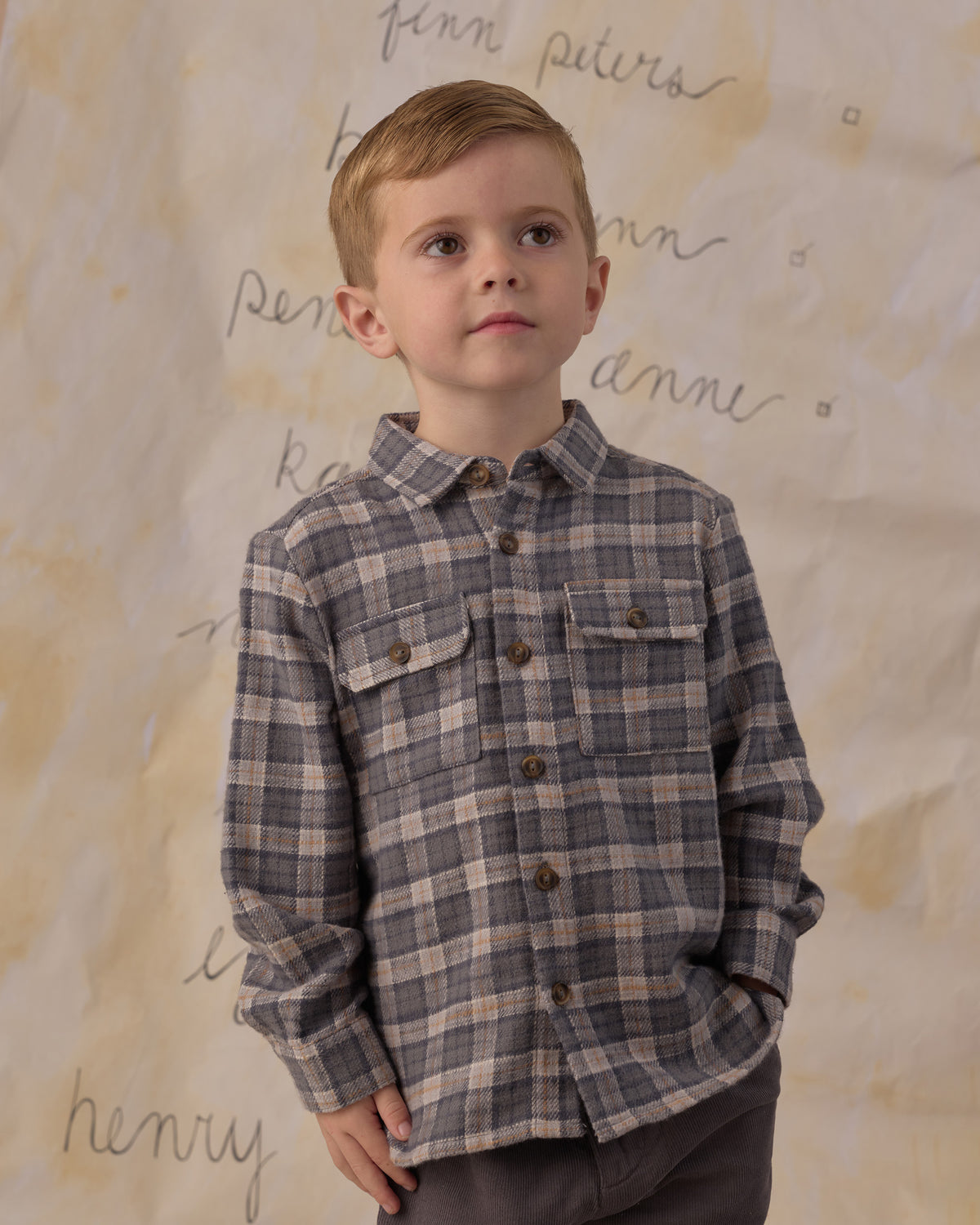 Pocketed Flannel Shirt | Winter Plaid