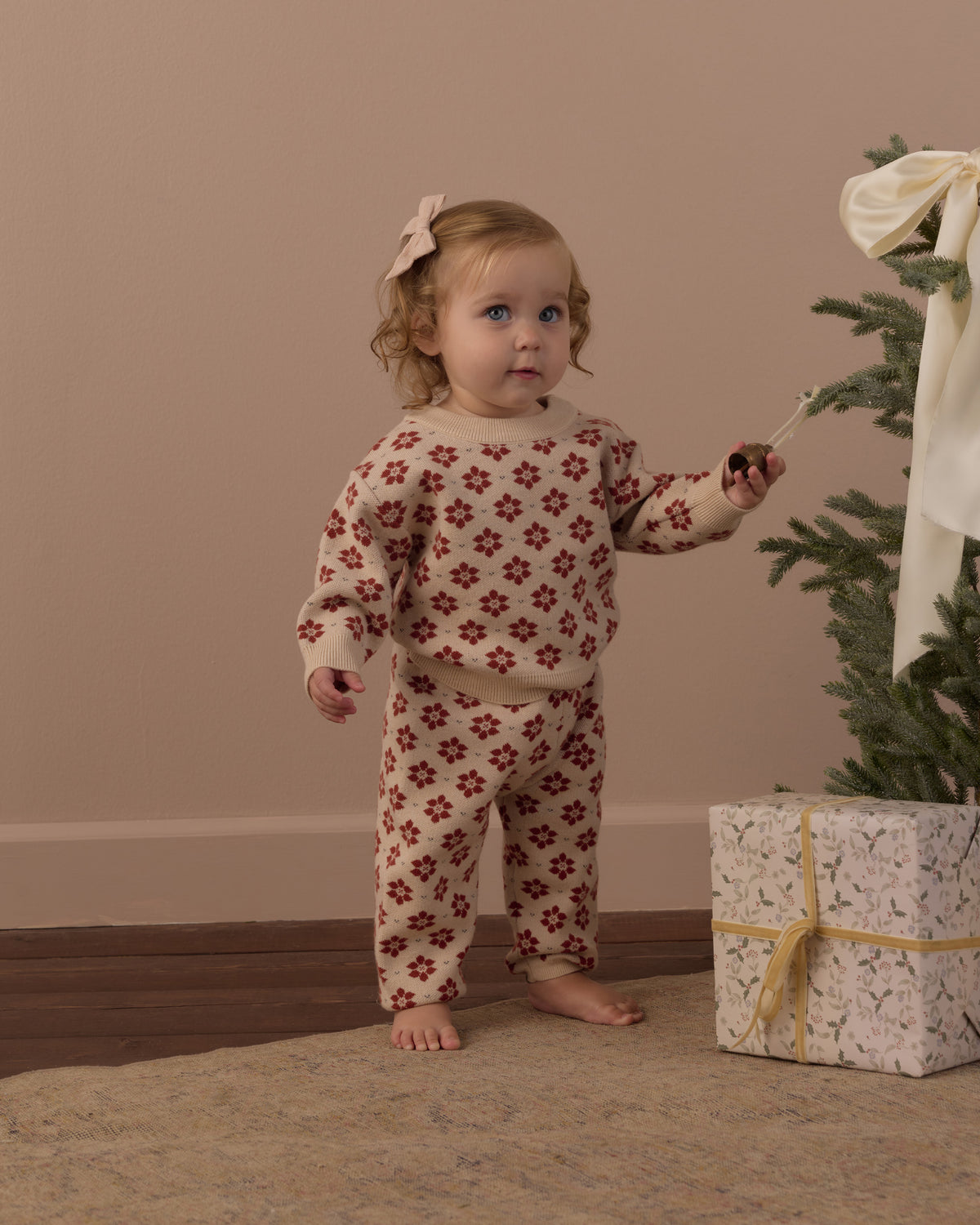 Knit Pant | Poinsettia