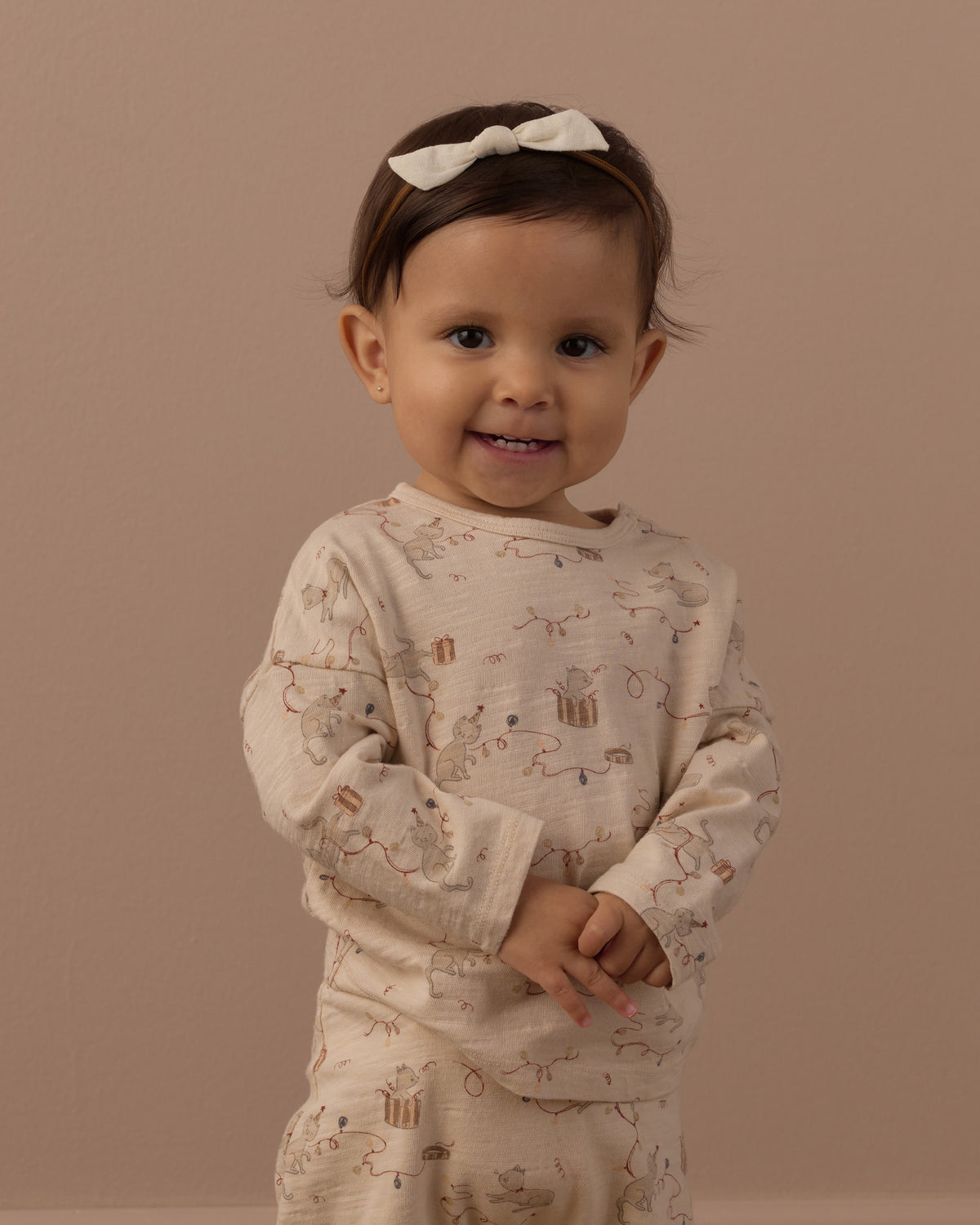 Long Sleeve Tee + Pant Set  | Kitties