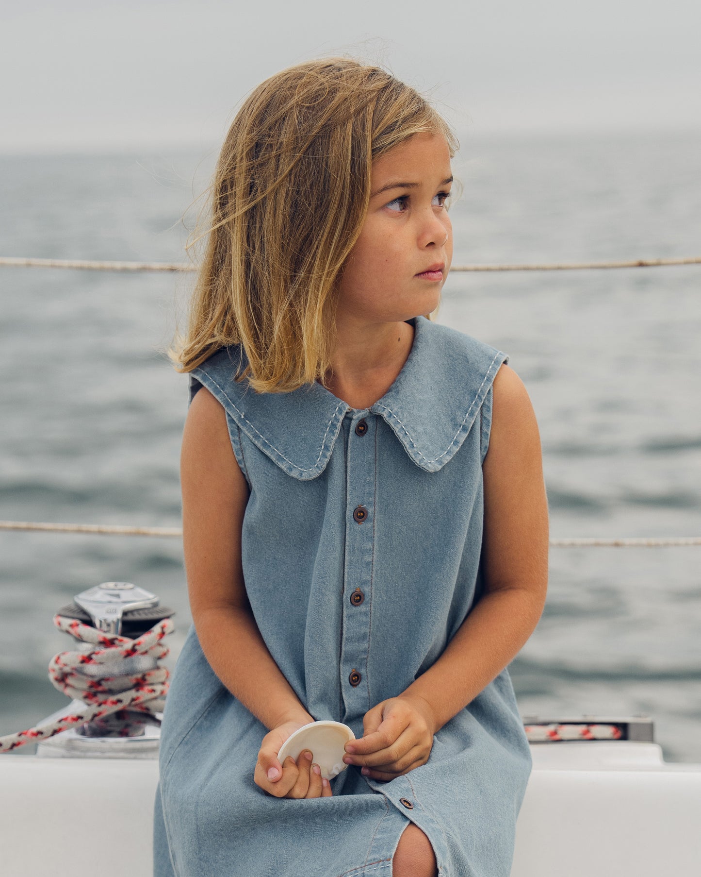 Adria Dress | Washed Blue