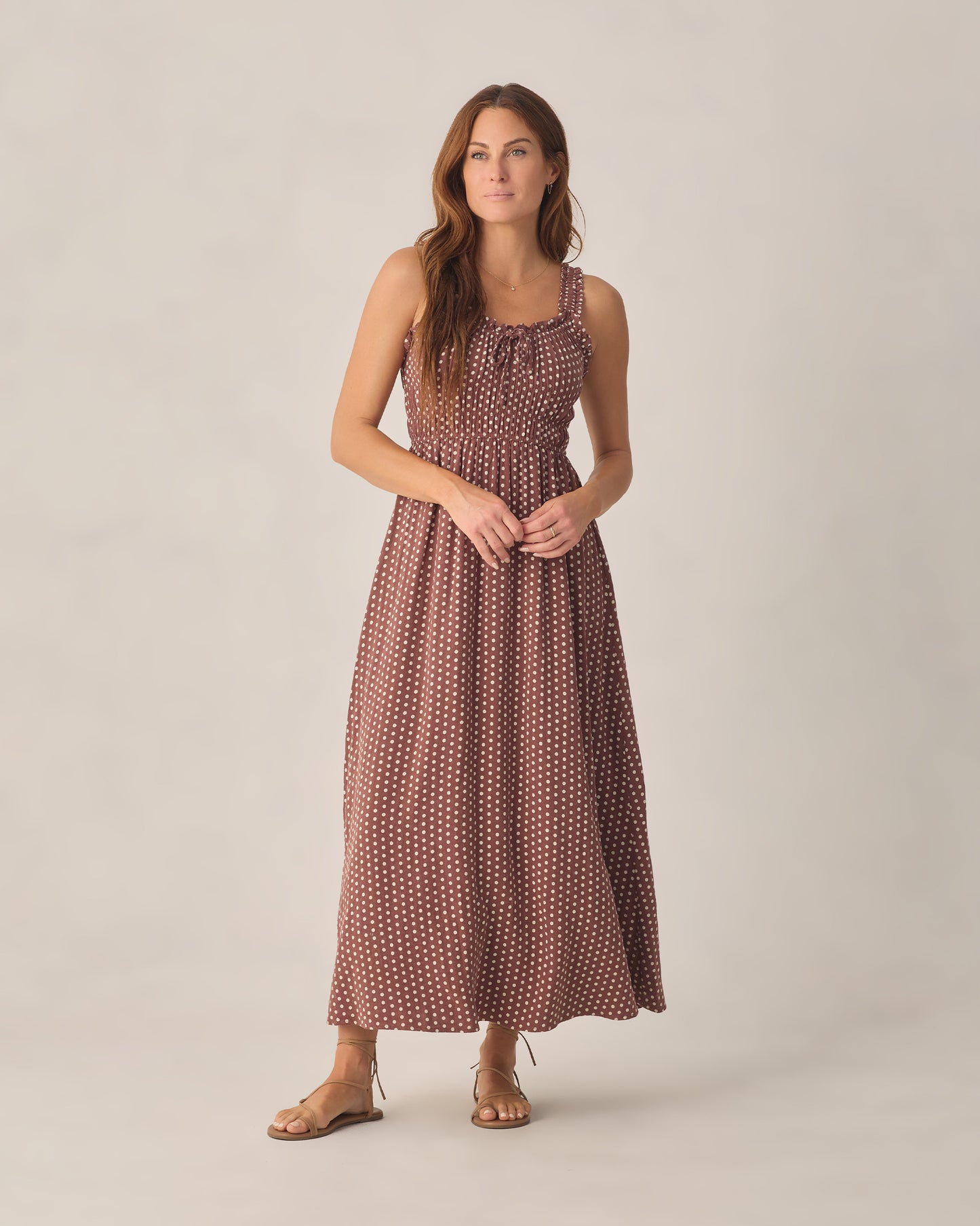 Jane Dress || Chocolate Polka Dot