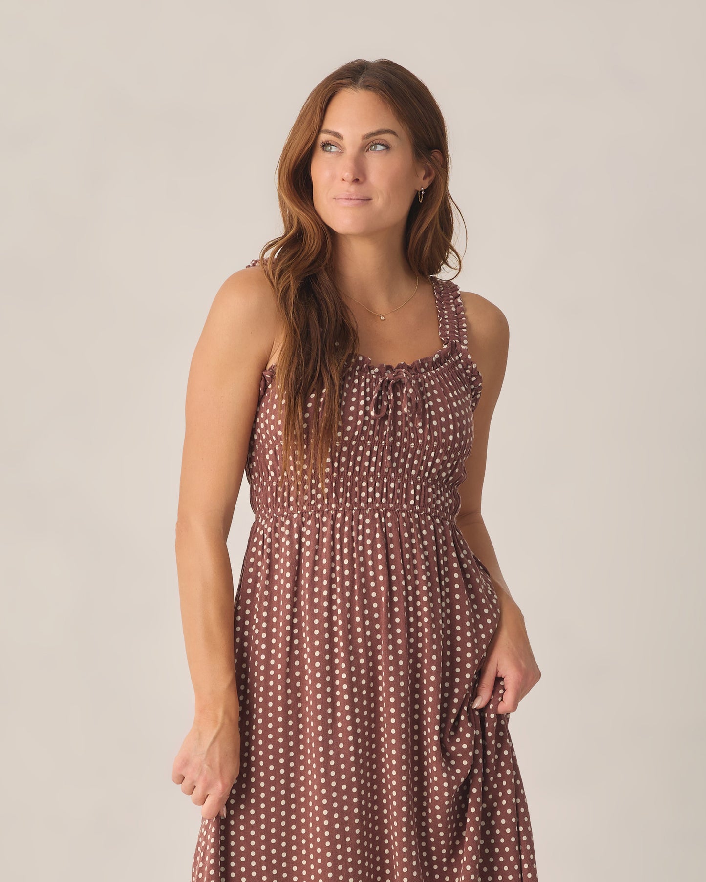 Jane Dress || Chocolate Polka Dot