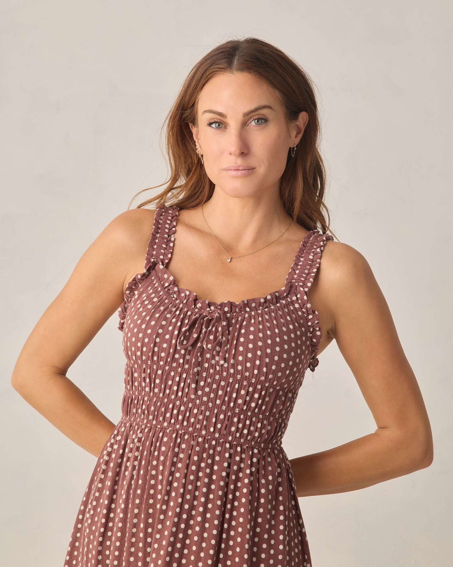 Jane Dress || Chocolate Polka Dot