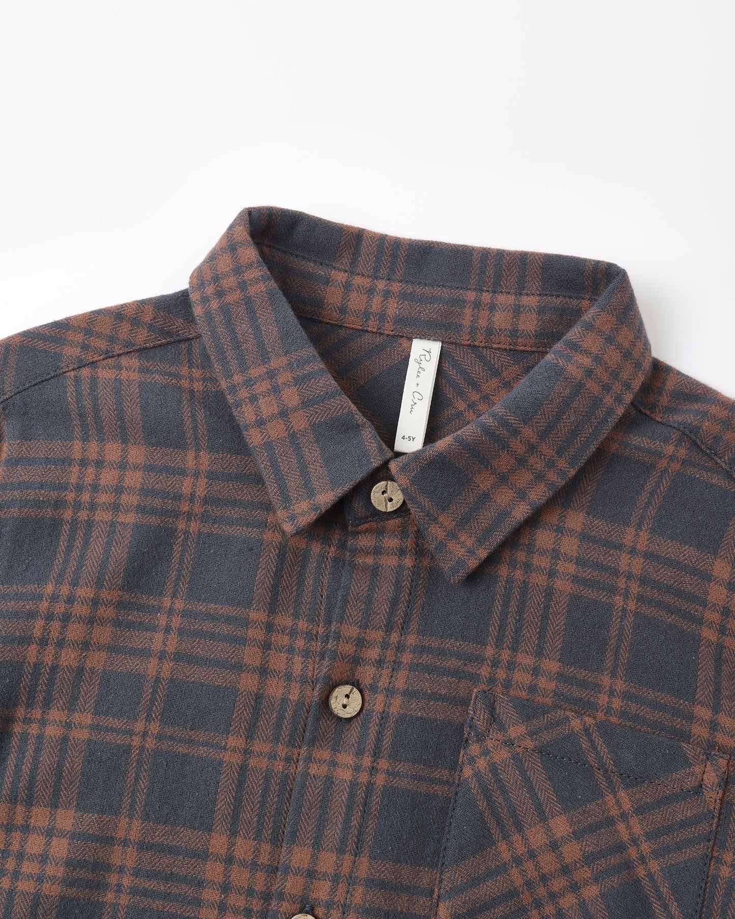 Collared Long Sleeve Shirt | Midnight Plaid