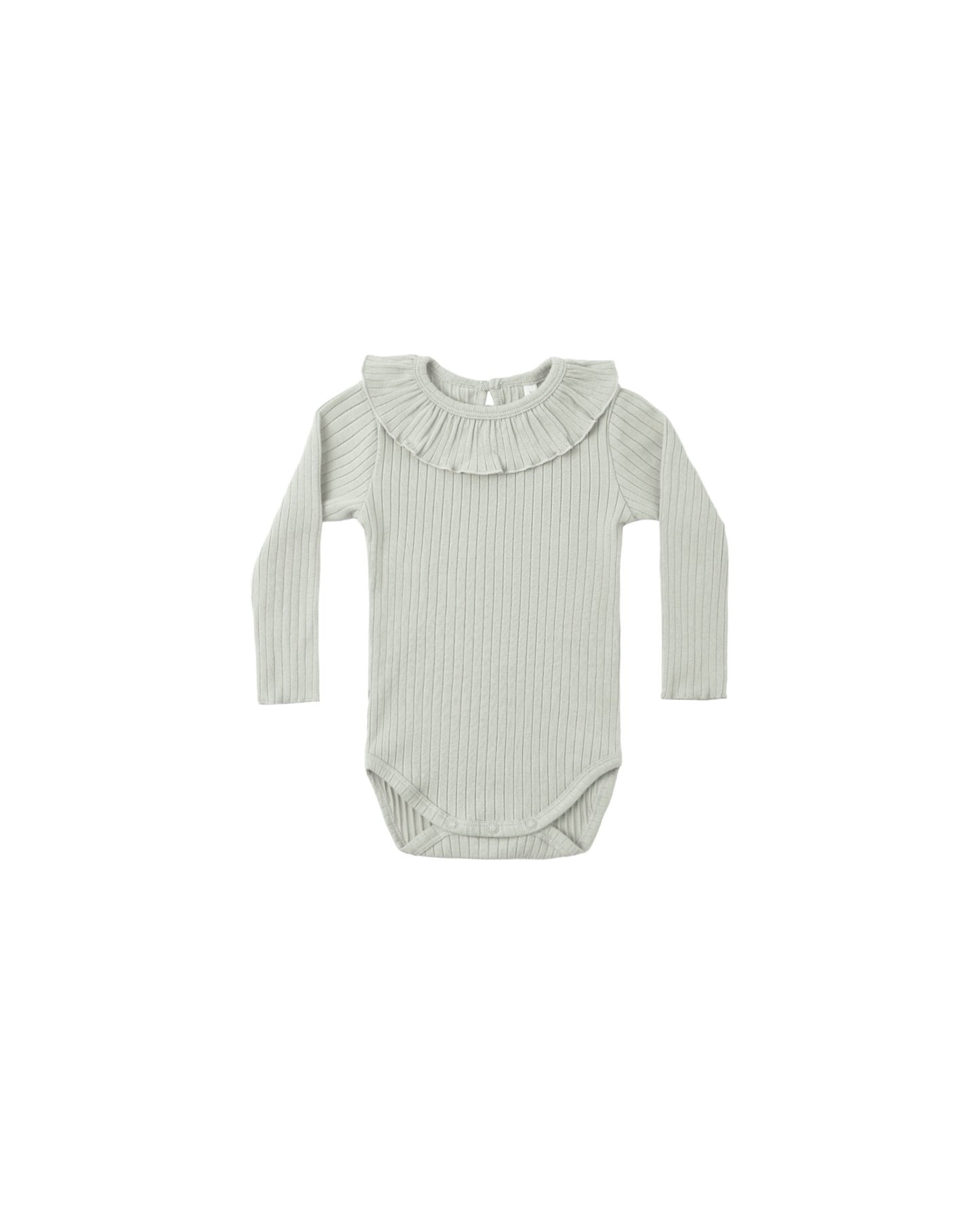 Ruffle Collar Bodysuit | Sage