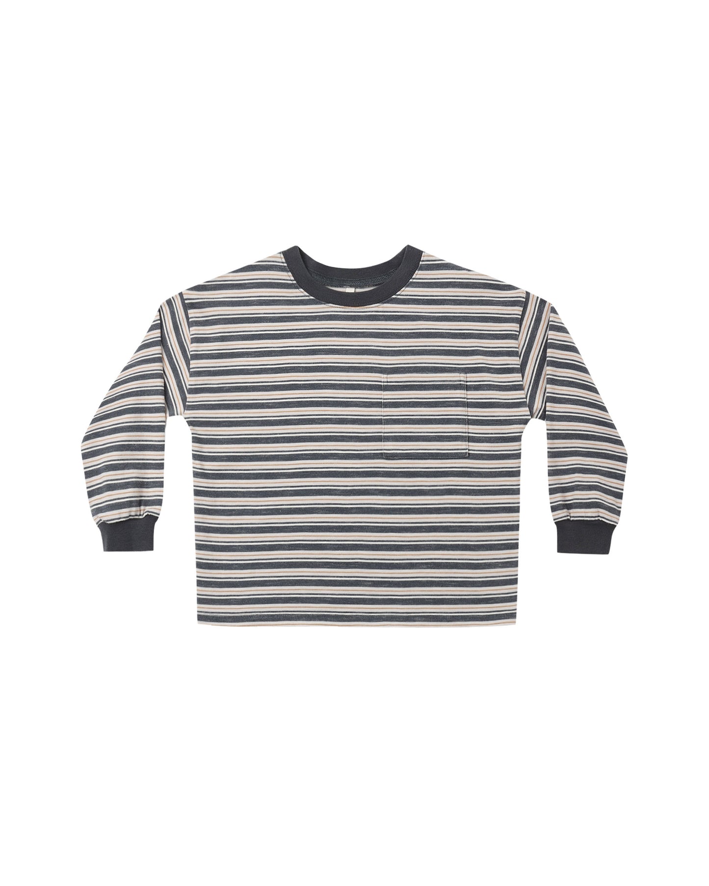 Relaxed Long Sleeve Tee | Blue Stripe