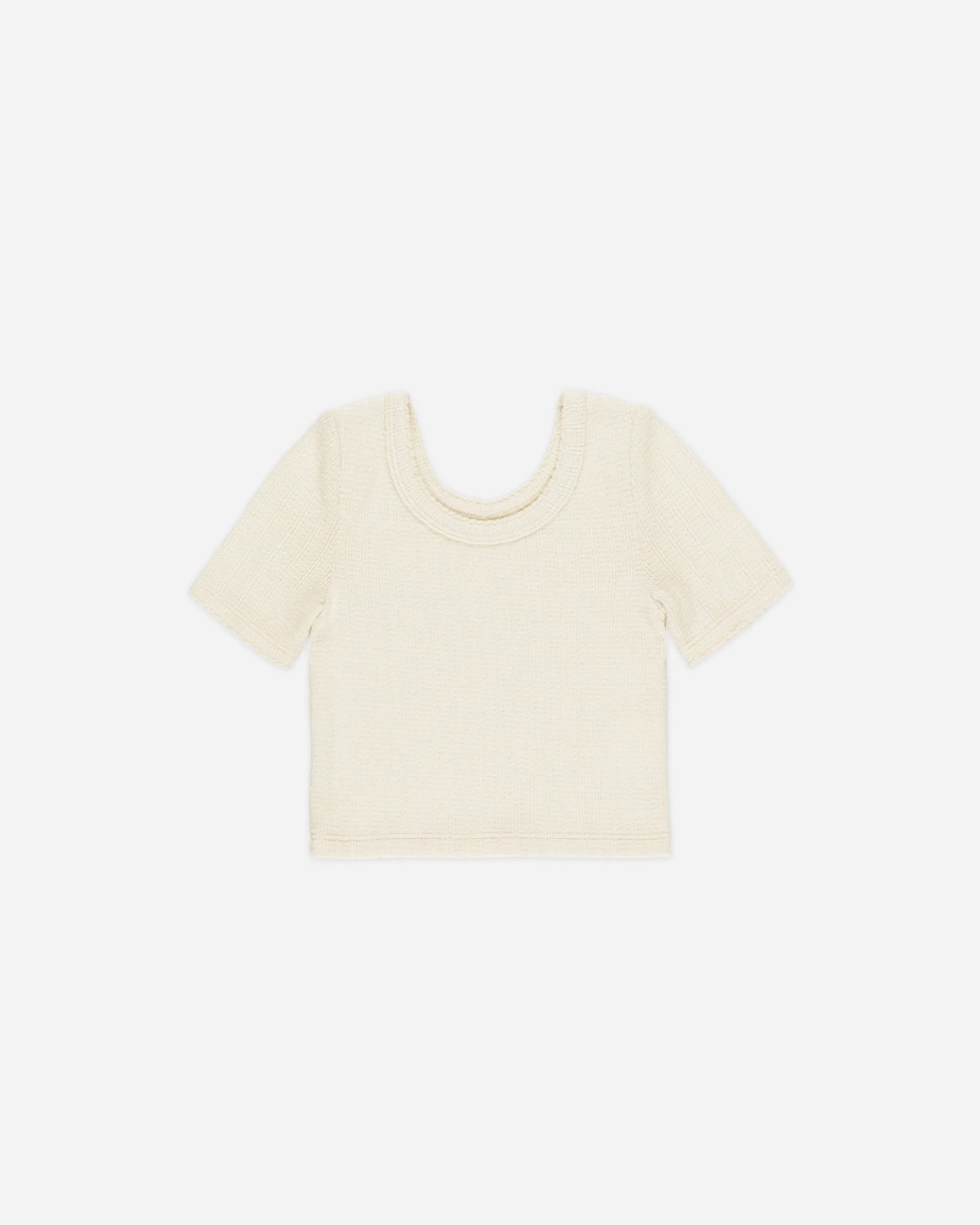 Scallop Tee I Natural