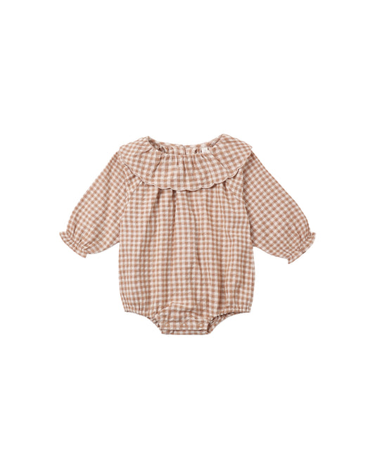Colette Romper | Fawn Gingham