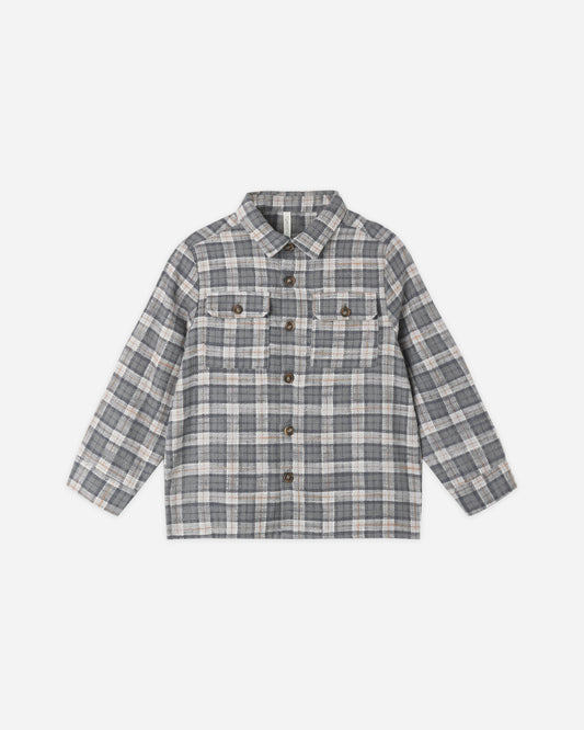 Pocketed Flannel Shirt | Winter Plaid