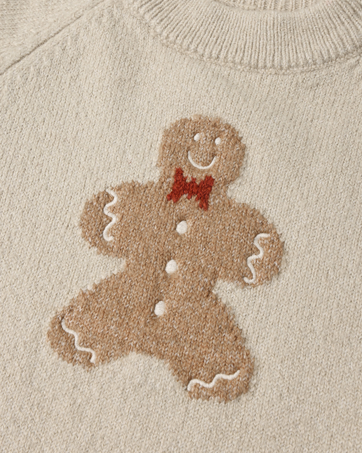 Relaxed Raglan Sweater | Gingerbread Man