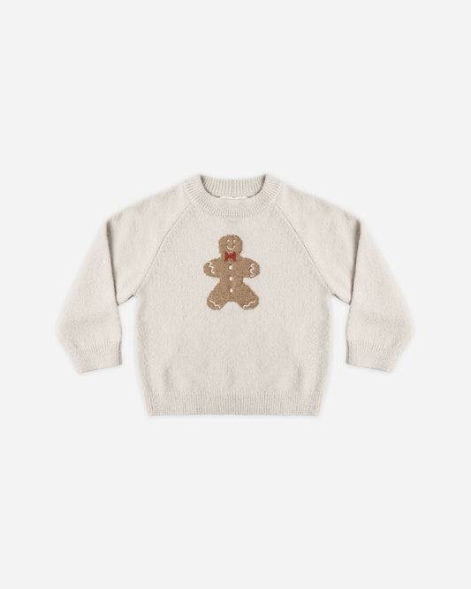 Relaxed Raglan Sweater | Gingerbread Man