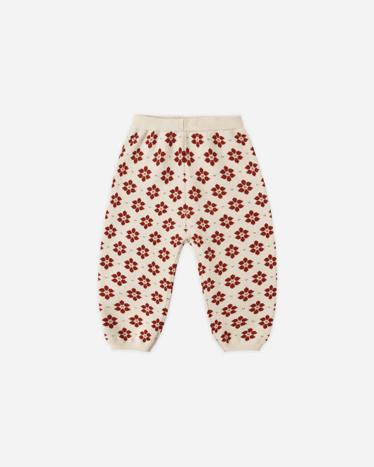Knit Pant | Poinsettia