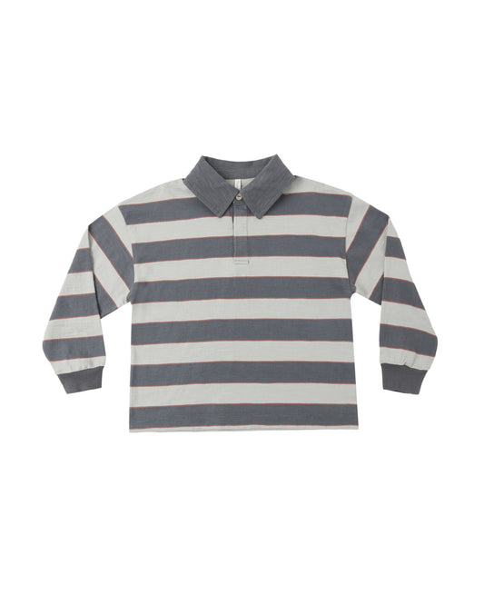 Rugby Polo | Sage Stripe