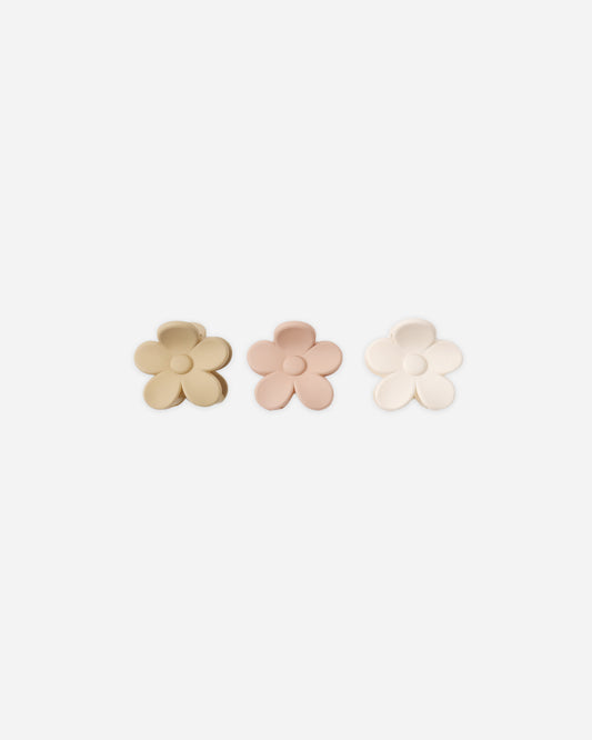 Flower Clip Set | Butterscotch/Blush/Ivory