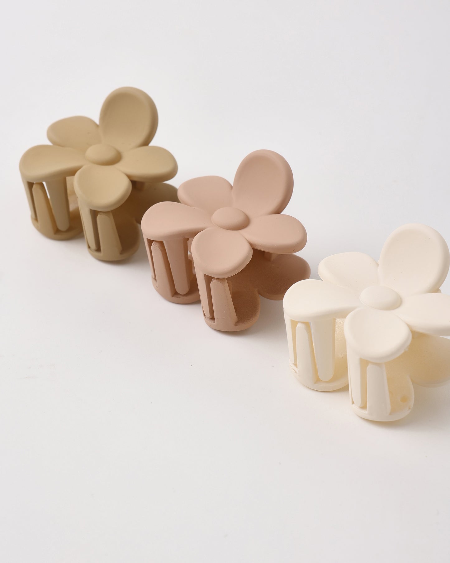 Flower Clip Set | Butterscotch/Blush/Ivory