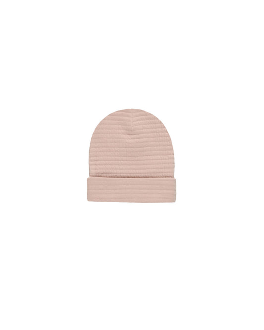 Textured Beanie I Blush