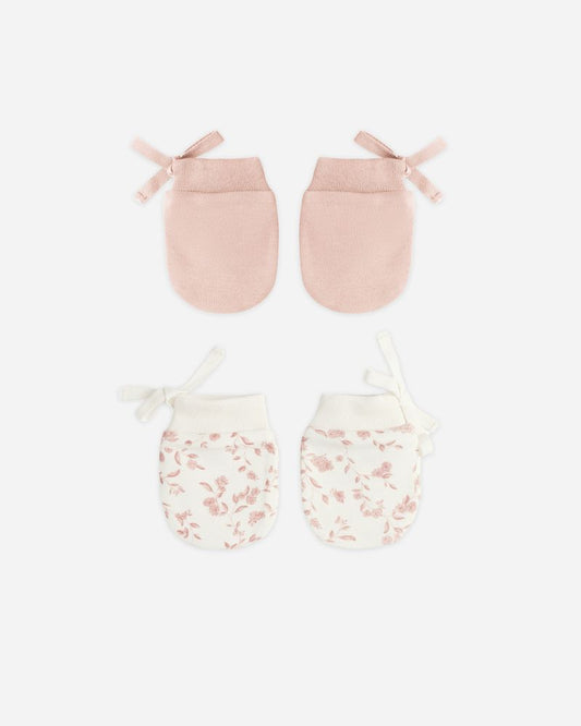 No Scratch Mittens | Rose/French Garden