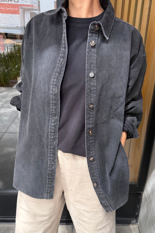 Theo Jacket | Black Denim