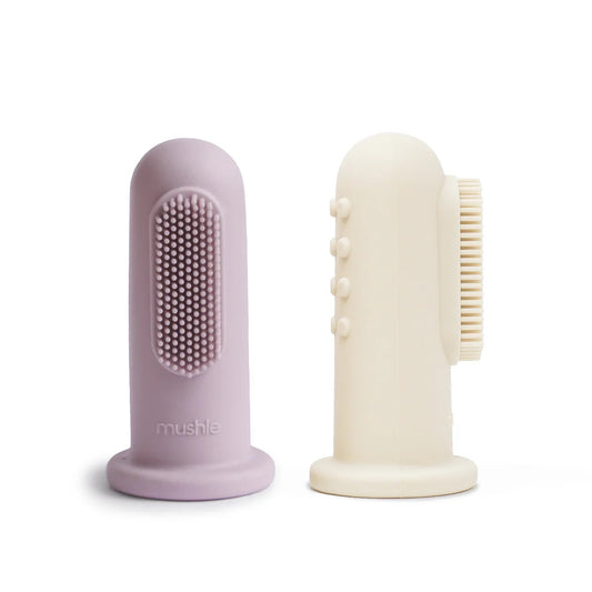 Finger Toothbrush I Soft Lilac/Ivory