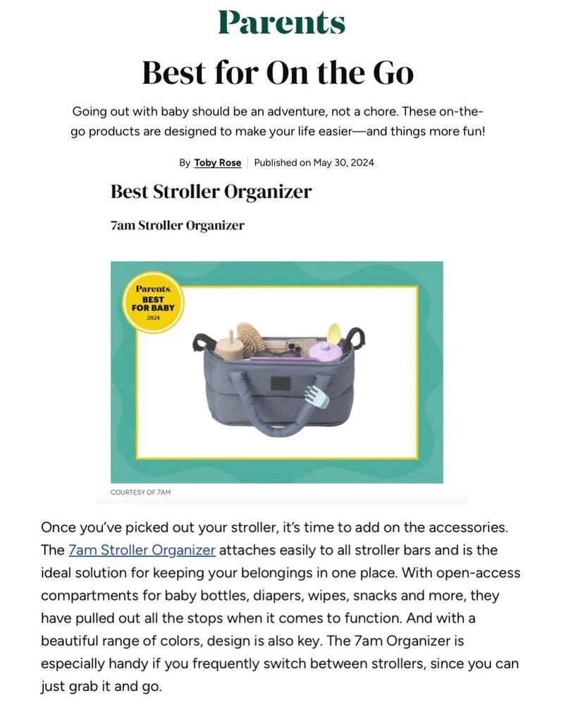 2Tier Romy Stroller Organizer | Black