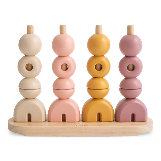 Wooden Multi Shape Stacker I Sunrise