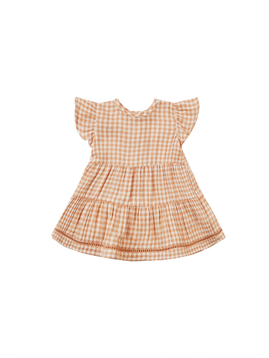 Lily Dress I Melon Gingham