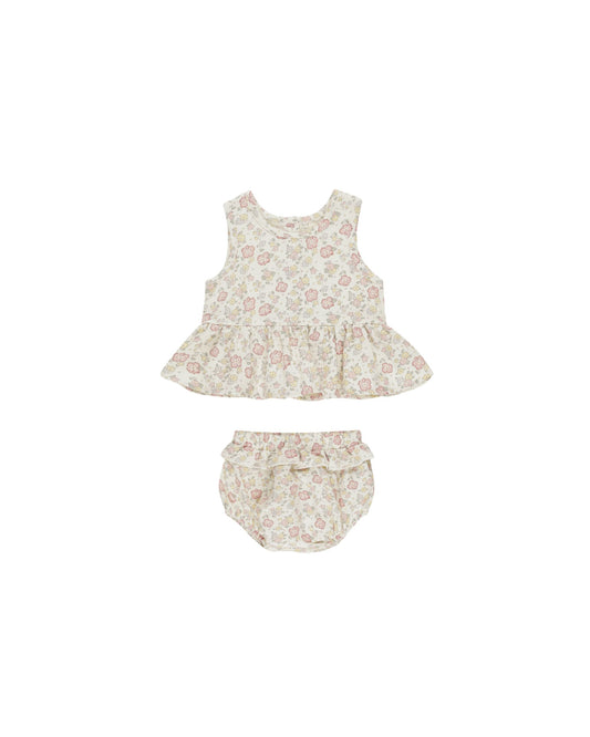 Sleeveless Peplum Set I Bloom