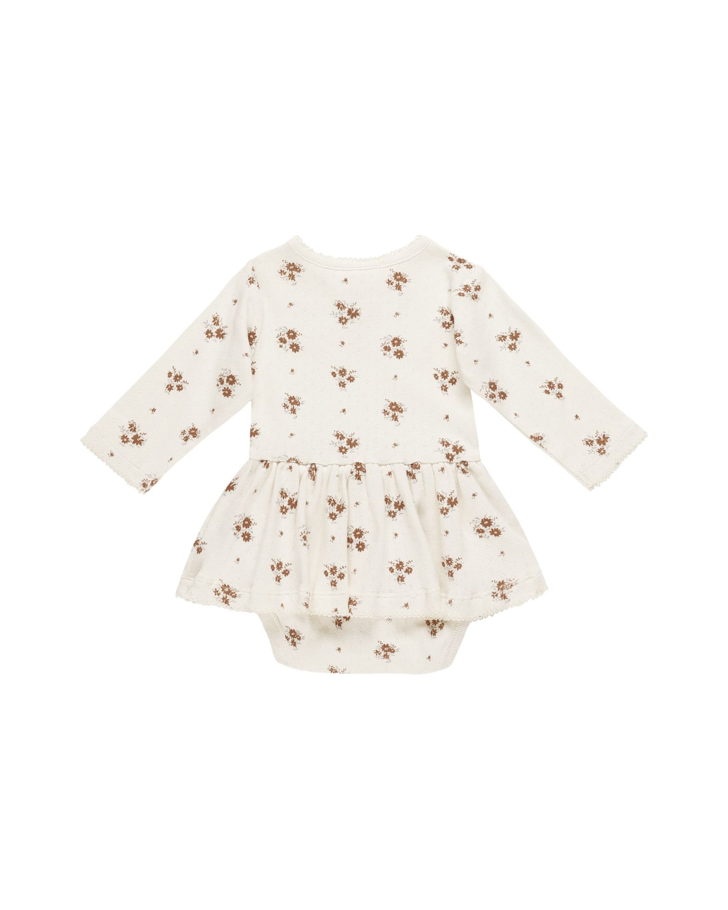 Pointelle Skirted Bodysuit I Autum Flora