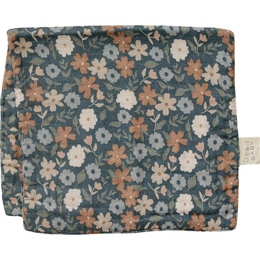 Muslin Burp Cloth I Midnight Floral