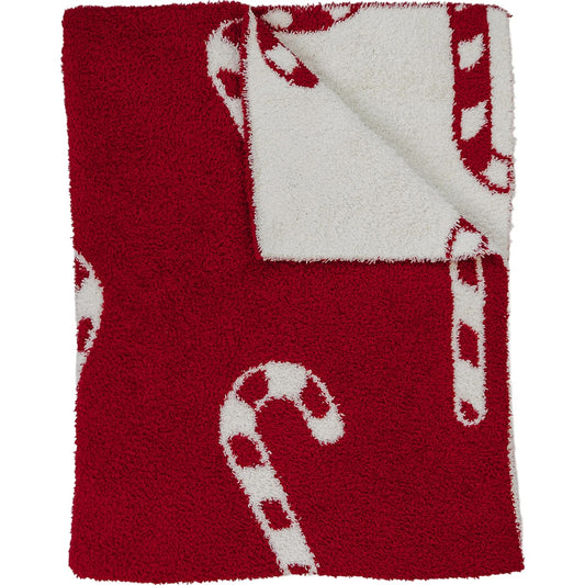 Plush Blanket | Candy Cane