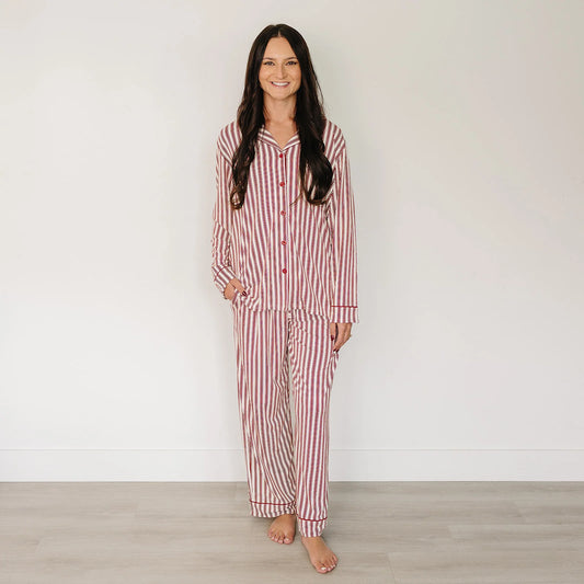 Adult Pajama Set | Red Stripe
