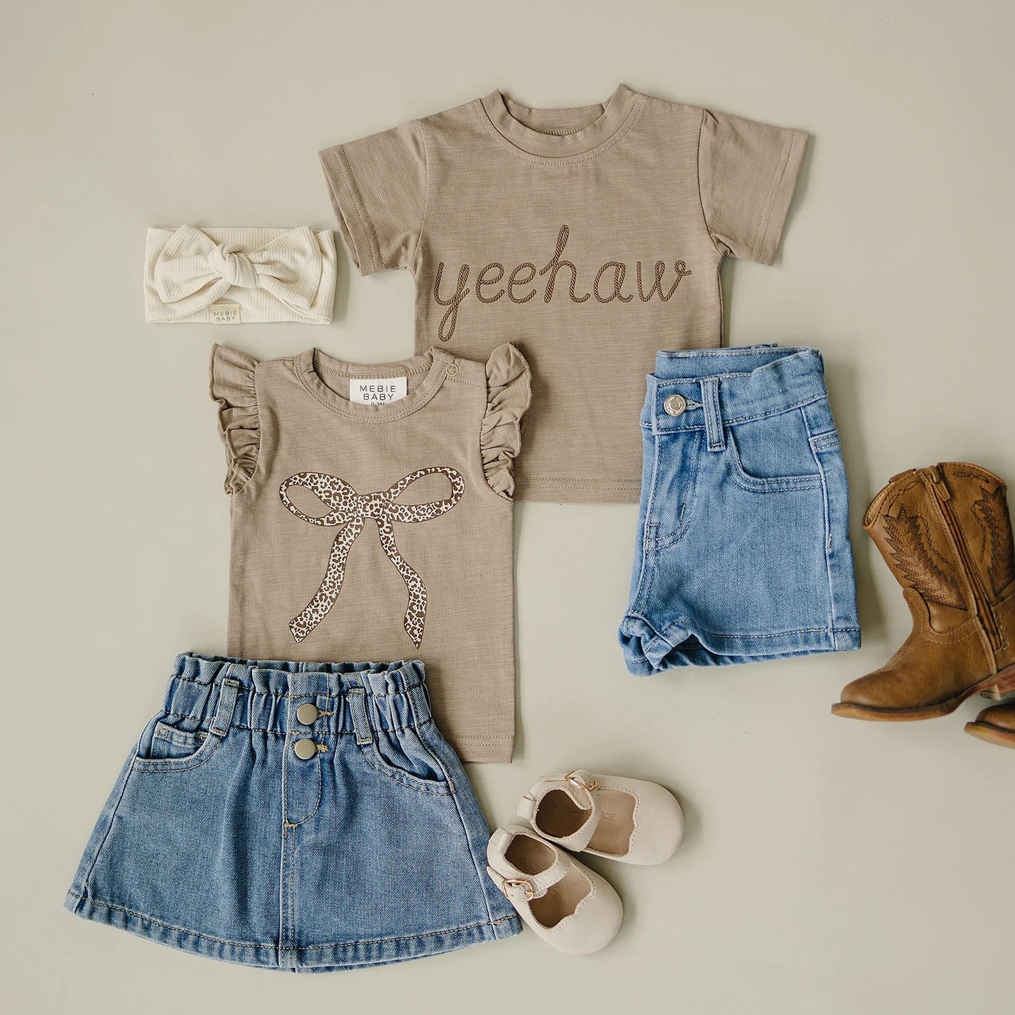 Cheetah Bow Ruffle Tee