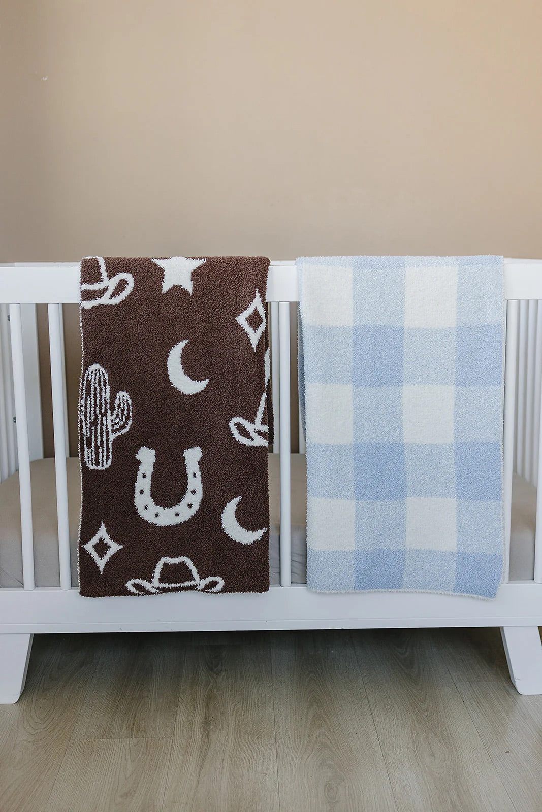 Plush Blanket | Light Blue Plaid