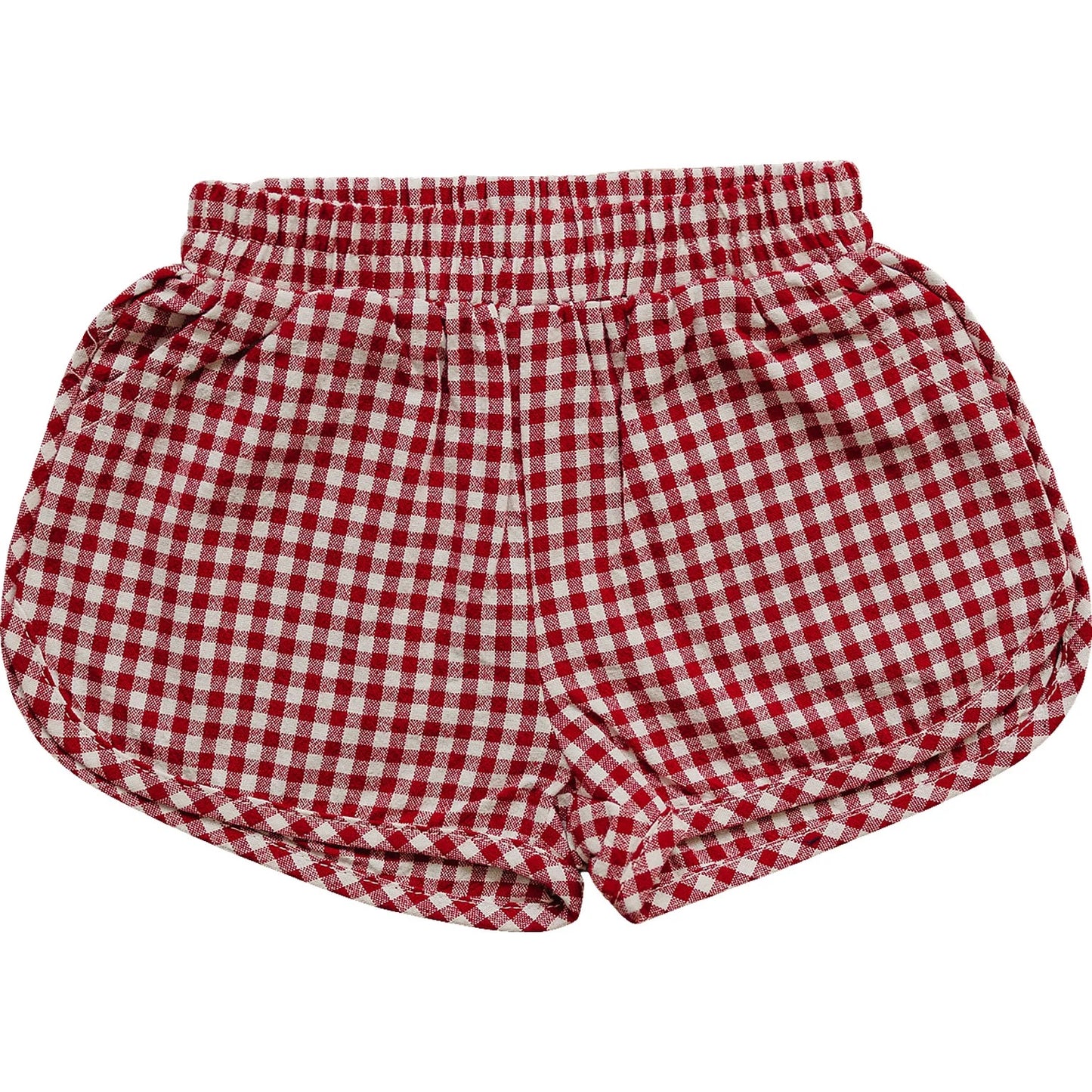 Gingham Shorts I Red